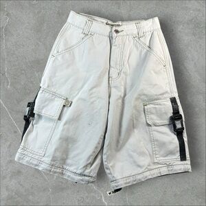 Vintage Macgear Cargo Shorts Boy 14 Tan Utility Rave Baggy Wide Leg Mallgoth Emo